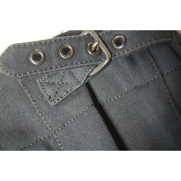 Vintage y2k Prada Milano Button Detailed Flare Trousers Pants Black 24x26 AY309 - Picture 9 of 12